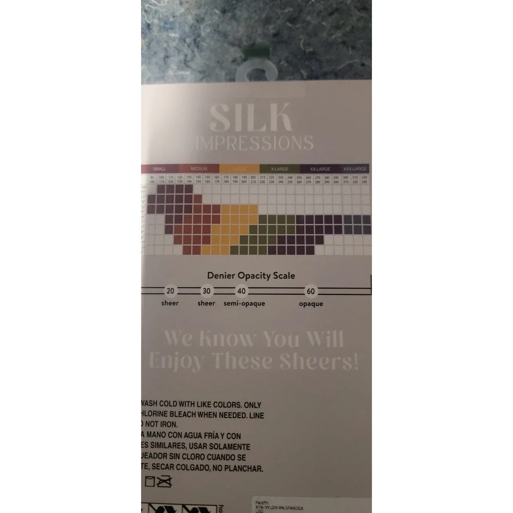 Silk Impressions Women's Sheer Light Support Rich Tan 2 pair package Size XL NWT